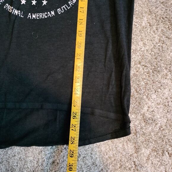 Women's Black Johnny Cash The Man in Black  T-Shirt - Picture 5 of 5